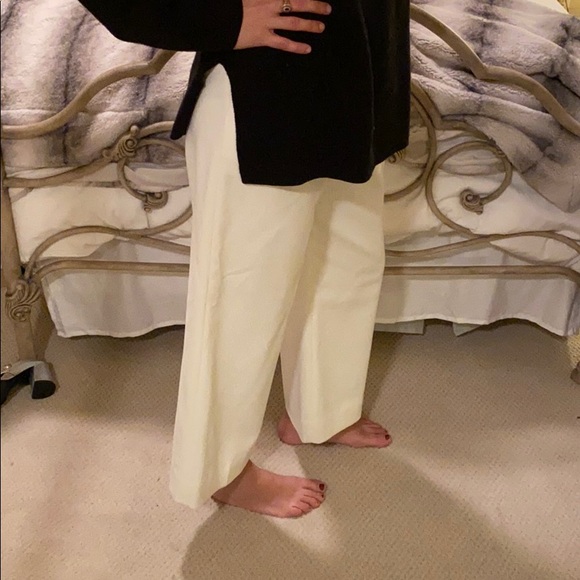 Maje Off White cropped trousers - Picture 4 of 5